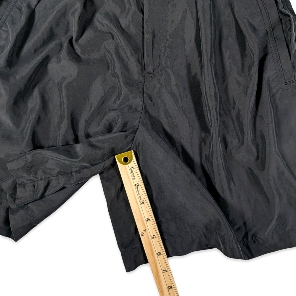 By Anthropologie Pleated Long Shorts Black High Rise Modal Size 2 - Picture 16 of 16